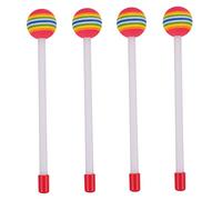 TOYANDONA 4pezzi Bacchette Per Percussioni Colorate Arcobaleno Per Ragazzo Ragazza Strumento Musicale Didattico Per Sviluppo Sensoriale e Musicale Per Insegnamento e Divertimento