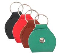 TOYANDONA 4pezzi Borsa Porta Plettri Per Chitarra Anello Portachiavi Per Musicisti Pratica e Conveniente Design Elegante e Funzionale