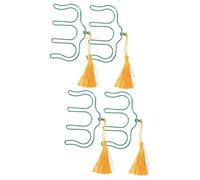 TOYANDONA 4pezzi Clip Per Partiture Musicali Metallo Con Frange Supporto Per Libri Musicali Clip Per Pagine Di Musica Accessorio Pratico Per Musicisti e Compositori