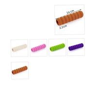 TOYANDONA 4pezzi Copri Maniglia Porta in Eva Per Sicurezza Ragazzo Ragazza Design Spirale Colori Verde Rosa Marrone Beige Per Porte Domestiche e Istituzionali