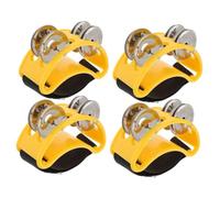 TOYANDONA 4pezzi Foot Tambourine Percussion Accessorio Musicale Per Performance Facile Da Usare e Design Elegante Per Band e Lezioni Di Musica