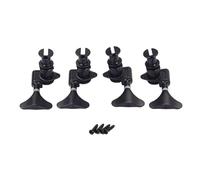 TOYANDONA 4pezzi Meccaniche Per Ukulele Pegs Tuning Chiuso Testa Pulsante Vintage Facile Installazione Set Sinistre e Destre Ferrules e Viti