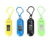 TOYANDONA 4pezzi Orologio Tascabile Digitale Con Portachiavi Moschettone Comodo e Pratico Per Ragazzo Ragazza e Studenti Colorazioni Miste Per Scuola e Attività Educative