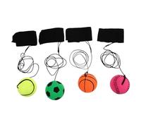 TOYANDONA 4pezzi Palline Elastiche Rimbalzanti Per Giocattoli Interattivi Per Genitori e Palloni Basket Softball Tennis Per Attività All e Stress