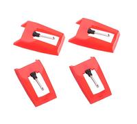 TOYANDONA 4pezzi Puntine Di Ricambio Per Giradischi in Resistente Aghi Stilo Sostitutivi Per Fonografo e Lettore Vinili Accessori Originali Facili Da Installare e Rotanti Per Vinili