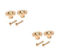 TOYANDONA 4pezzi Roller String Tree Per Chitarra Elettrica Guida Fissaggio Corde Con Viti Acciaio Placcato Dorato Facile Installazione e Alta Resistenza Per Migliorare Le Prestazioni Della