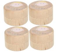 TOYANDONA 4pezzi Scatola Per Taglio Di Contenitore Legno Per Memorie Infantili Portaoggetti Per Dei Per Battesimi Design Adorabile Per Decorare La Nursery