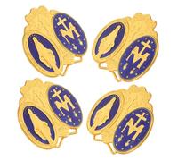 TOYANDONA 4pezzi Spilla Smaltata Targa da Scrivania Statuette da Ufficio Artigianali Distintivo per Scrivania Ornamento Distintivo Artigianato in Piccola Decorazione da Ornamento