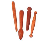 TOYANDONA 4pezzi Strumenti per Massaggio in Legno Agopressione per Punti Trigger Sul Corpo Collo e Piedi Bastoncino per Riflessologia Plantare e Massaggi alle Mani