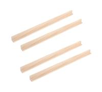 TOYANDONA 4pezzi Supporti Per Domino in Legno Grezzo Forma Treno Messicano Vassoi Singola Per Giochi Da Tavolo Per Mahjong e Carte