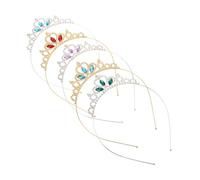 TOYANDONA 5 Diadema Princess Crown Strass per da Fascia per Elegante con per Feste Compleanni e Cerimonie e Alla