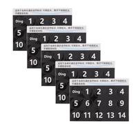 TOYANDONA 5 Fogli Adesivi Rimovibili per Scale Tamburo Handpan Numeri Neri Etichette Note Eteree per Esercizi e Insegnamento per Principianti Accessori per Percussioni Facili da Applicare