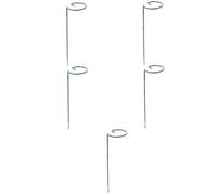TOYANDONA 5 Pezzi Crampicamento della cornice dei fiori piccolo stand reticolo Trellis da giardino palo pianta porta piante rampicanti in vaso Calcolo di titoli di vite ferro da stiro Verde
