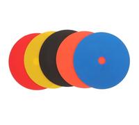TOYANDONA 5 Pezzi Dischi Segnaletici per Allenamento Calcio in PVC Durevoli Multicolore, Marcatori Sportivi per Agilità e velocità, Strumenti Professionali per Campi da Gioco e Training
