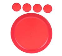 TOYANDONA 5 Pezzi hockey su ghiaccio partita di hockey su aria sostituzione dell'airhockey bomboniere di hockey forniture per hockey da tavolo ragazzi dell'hockey mini-hockey plastica rosso