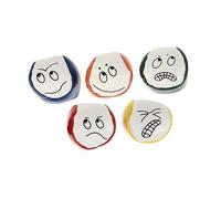 TOYANDONA 5 Pezzi Sabbag di sabbia sorridente destreggiarsi tra le palle palline di plastica faccia palle da giocoliere giocoleria per principianti giocoleria per pu