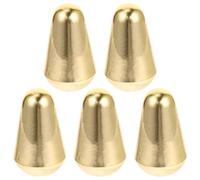 TOYANDONA 5 Pezzi Tappi per Interruttore Levetta Chitarra Elettrica Vie e Vie Tappi Dorati Resistenti e Facili da Installare per Sostituzione Pomelli Chitarra