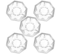 TOYANDONA 5 Pezzi Tappini Pedale per Effetti Chitarra a Forma di Diamante Trasparenti, Accessori per Strumenti Musicali, Protezione Unghia Piede Pedale 10mm per Uso Amplificatori