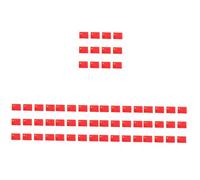 TOYANDONA 5 Set Bandiera Sventolante Della Mano Nazionale Nazione Materiale Tenuto Colorato Piccola Bandiera Cinese Portatile Bandiere Cinesi Piccole Bandiere Poliestere Rosso 50 Pezzi * 5
