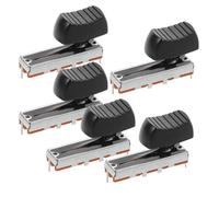 TOYANDONA 5 Set Manopole Fader Nero per Console Mixer Audio Design Tre Piedi, Plastica e Metallo, Uso Versatile e Affidabile per Equipaggiamento Audio