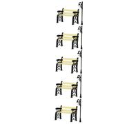 TOYANDONA 5 Set mini panca da giardino Decorazioni creative di lampada mini roba ornamenti da giardino degli gnomi Miniature mobilia lampada in miniatura micro lampione plastica