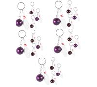 TOYANDONA 5 Set Portachiavi Bowling Miniatura Rossi Ciondoli Sportivi Per Decorare Chiavi E Borse Per Appassionati Bowling 4 Pezzi*5