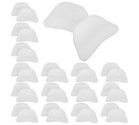 TOYANDONA 50 Paia Tendiscarpe per Scarpe in Pelle e Sneaker, Bianco, Donna | Piuma di Cotone Perlato, Supporto Ergonomico, per Viaggio e Lavanderia a Secco, Formato 35-39