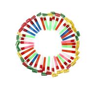 TOYANDONA 50 Pezzi Blow Dragon Blow Roll lattina soffio delirio concerto aria party natale Giocattolo per feste Giocattolo divertente Oggetti di scena tifo fischio bomboniere pvc