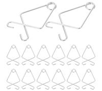 TOYANDONA 50 Pezzi Ganci da Soffitto in Acciaio per Appendere Piante e Decorazioni, Clip per Griglia Controsoffitto senza Attrezzi, Supporto Versatile per Ufficio, Aula e Matrimoni