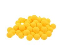 TOYANDONA 50 Pezzi Perline Galleggianti per Pesca in Schiuma Gialle Rotonde Resistenti alla Deformazione Superficie Liscia per Ambienti Salmastri e Acque Torbide