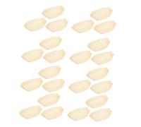 TOYANDONA 50 Pezzi Portapranzo a Forma di Barca di Sushi Kit Sushi Piatto Barca Barchette di Ristorante Servire Cenare Frastuono Forma Vassoio di Grandi Dimensioni Beige di Legno