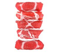 TOYANDONA 5pezzi Accessori per Involtini di Carne Artificiali per Esposizione di Cibo Finto Involtini di Carne Finti Realistici per Decorazioni di Ristoranti Hot Pot e Accessori