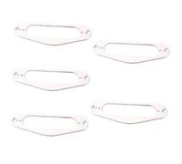 TOYANDONA 5pezzi Cornice Di Montaggio Pickup Per Chitarra Elettrica Anello Per Pickup Single Coil Flat Compatibile Con Chitarre St Confezione Singola Gbe Argento