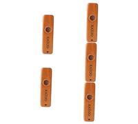 TOYANDONA 5sets Kazoo Vintage Legno Per Principianti Strumento Musicale Facile Da Suonare Per Ukulele e Chitarra Compagno Per Performance Musicali All Aperto Con Membrane Sostituibili e