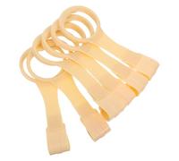 TOYANDONA 6 Anelli di Trazione per Lettino Piccoli, Impugnature Morbide Sicure e Colorate per Box, Supporto per Primi Passi e Allenamento Motorio in Casa e Viaggi