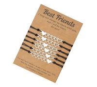 TOYANDONA 6 pezzi Braccialetti da Donna Regolabili con Cuore Corda Amicizia Eleganti e Comodi di Braccialetti Personalizzabili per Ragazze e Donne Accessorio Versatile e Morbido