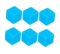 TOYANDONA 6 Pezzi Dadi Vuoti Cubi Tascabili Per L'insegnamento Giocattoli Da Insegnante Di Insegnanti Matematica Che Collega Il Gioco Dei Dadi Del Cubo Sky-blue Acrilico