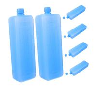 TOYANDONA 6 Pezzi Impacchi di Ghiaccio Riutilizzabili per Refrigeratori, Contenitori per Ghiaccio Medi per Campeggio e Casa, Blocchi Refrigeranti per Ventilatori Aria Condizionata