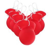 TOYANDONA 6 Pezzi Naso Clown Rosso Elastico Costume Pagliaccio Accessorio per Halloween e Feste Cosplay
