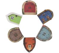 TOYANDONA 6 Pezzi Porte da Giardino in Miniatura in Legno Decorazione Fatata con Finitura Liscia e Angoli Sicuri Accessori Unici per Mini Paesaggi e Terrari