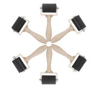 TOYANDONA 6 Pezzi Rullo da Inchiostro per Gel Plate Printing, Strumento Portatile in Gomma e Plastico per Lavori Artigianali e Scrapbooks Facile da Impugnare