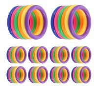 TOYANDONA 60 Pezzi Gioco della Bottiglia Anelli in Plastica per Attività All'aperto, Design Ergonomico e Sicuro, Accessori per Ring Toss in Cortile