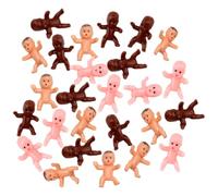 TOYANDONA 60 pezzi Miniature Plastic Dolls Realistic Party Accessories For Showers And Cake Decoration Mini Babies For Fun DIY Decor Safe Plastic Material
