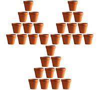 TOYANDONA 60 Pz Vasetti Terracotta Con Sottovaso 3,5 Cm Vaso Per Piante in Terracotta Vasi Per Fioriere in Terracotta Piccoli Vasi Di Terracotta Vasi Dargilla Piccola Ceramica Piccolo Cactus