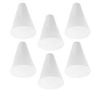 TOYANDONA 6pcs Cheer Megafono palmare Bullhorn plastica | Forma conica bianca, design ergonomico direzionale, per squadre di tifo, eventi stadio e display dello spirito di squadra