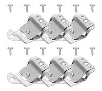 TOYANDONA 6pcs Ganci in Acciaio Inossidabile Per Microfono Supporto Per Radio Cb e Mobile Clip Supporto Per Microfono a Mano e Radio Amatoriale Facile Installazione e Design Affidabile