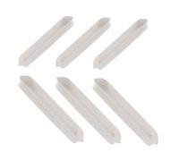 TOYANDONA 6pezzi Base per Vasi da Rettangolare - in Plastica Sottovasi per Piante da Base Decorativa Beige Antiscivolo Facile Pulire