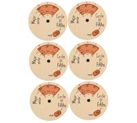 TOYANDONA 6pezzi Chord Wheel Melody Tool Cerchio Delle Quinte Per Musicisti Strumento Musicale Pratico e Accessorio Per La Teoria Musicale
