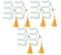 TOYANDONA 6pezzi Clip Per Partiture Musicali Metallo Con Pendenti Nastro Supporto Per Musica Libri e Ricette Facile Da Usare
