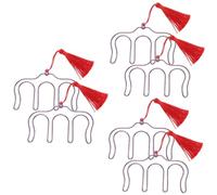 TOYANDONA 6pezzi Clip Per Spartiti Musicali Con Nappa Supporto Per Pagine Di Musica Per Musicisti e Compositori Resistente e Leggero Facile Da Trasportare